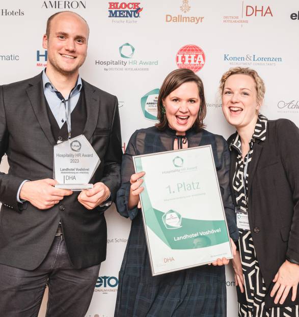 1. Platz beim Hospitality HR-Award der DHA im Bereich Mitarbeiterbindung und -entwicklung Symbolfoto